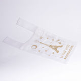 ホワイトオーガンザバッグエッフェルタワー