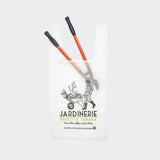 Sac "Jardinerie" détourné en organza et broderies