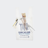 Sac "Quincaillerie" détourné en organza et broderies