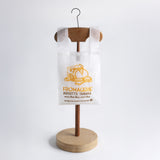 Sac "Fromagerie" détourné en organza et broderies