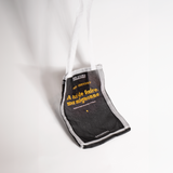 オーガンザソフィーカルバッグ「黒の白」ブラック