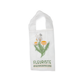 sac organza blanc brodé fleur pissenlit