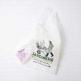 Sac "Jardinerie" détourné en organza et broderies