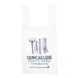 Sac "Quincaillerie" détourné en organza et broderies