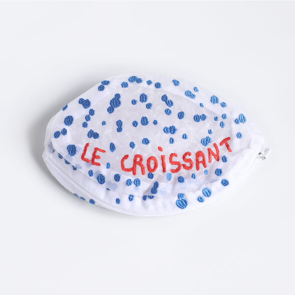 pochette organza croissant brigitte tanaka