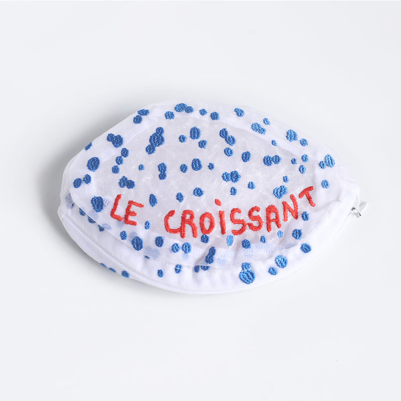 pochette organza croissant brigitte tanaka