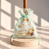 pochette organza chocolat