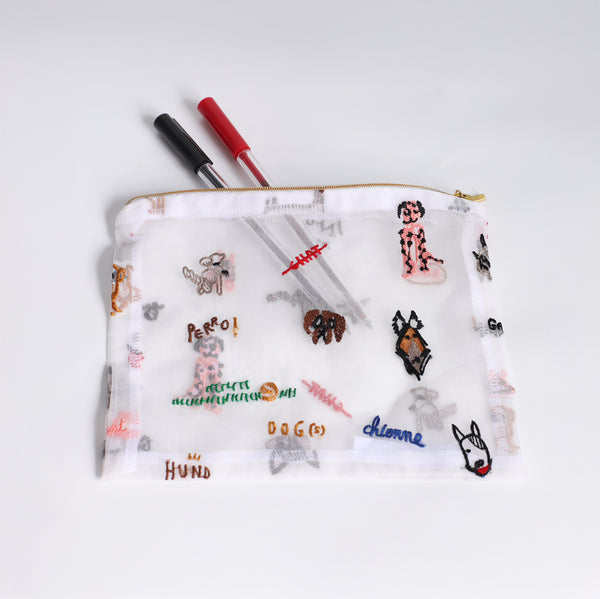 COLORFUL DOGS POUCH / MULTI DOGS