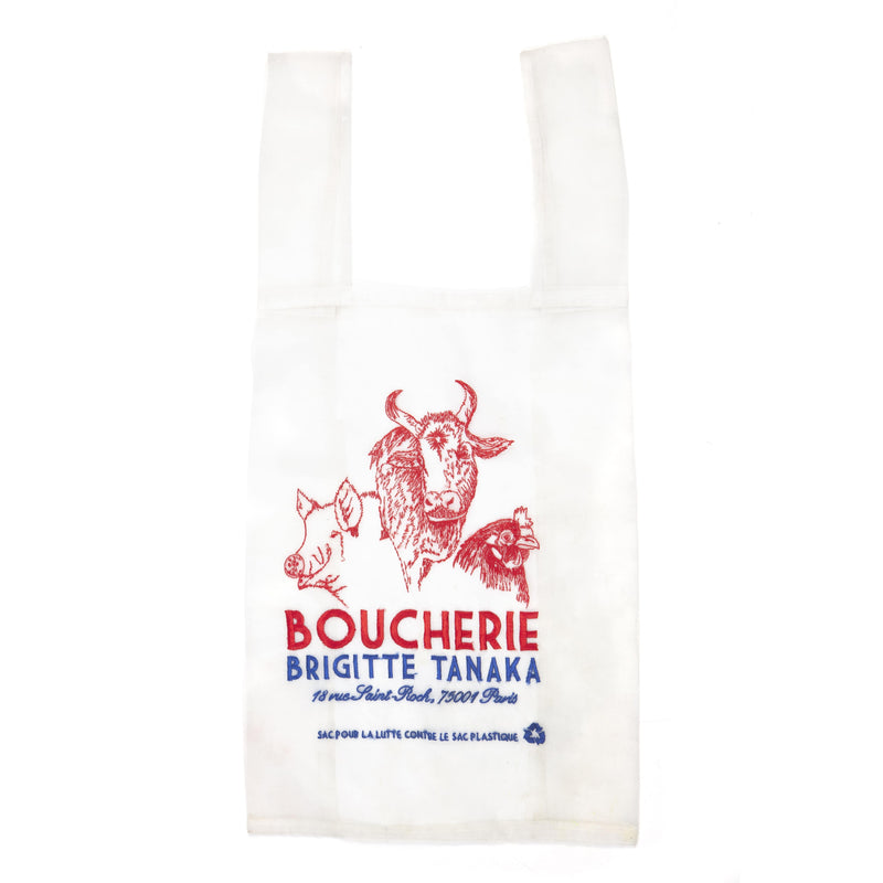 Bag "Butchery" diverted in organza and embroideries